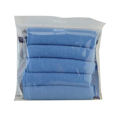 Xtrempro Multi Purpose Microfiber Cleaning Soft Cloths, 5PK 11134